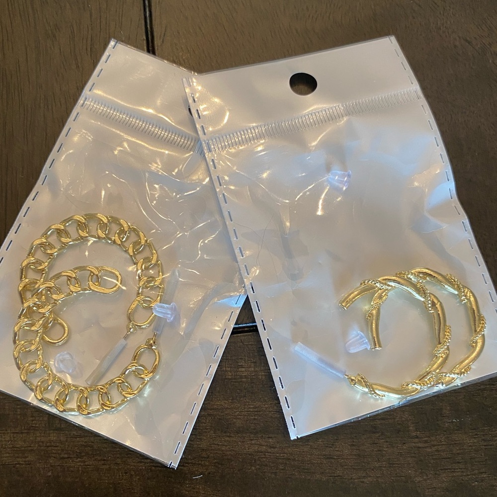 Unique Gold Hoops